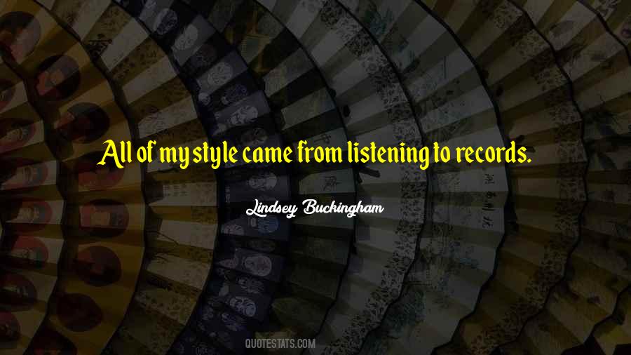 Lindsey Buckingham Quotes #765091