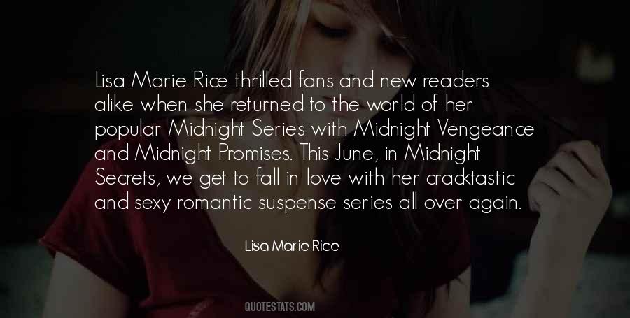 Lisa Marie Rice Quotes #882185