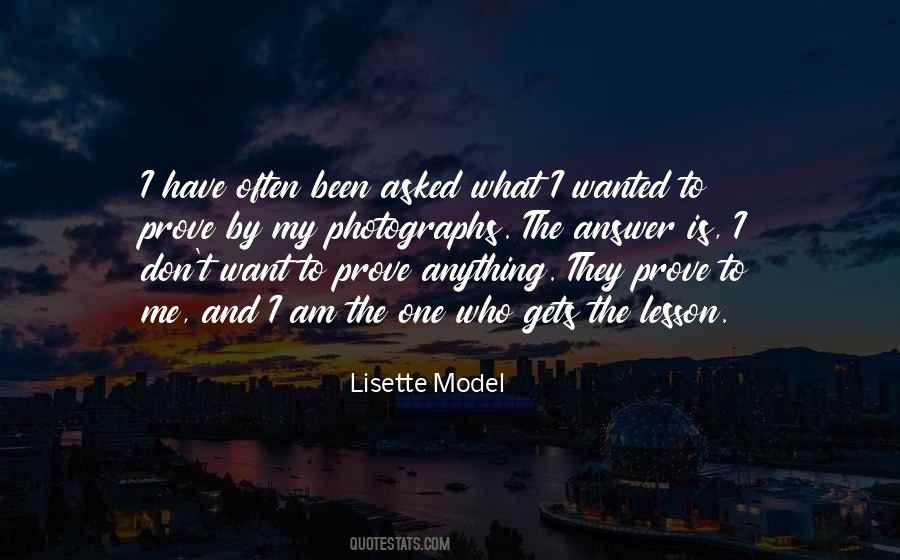 Lisette Model Quotes #1594230