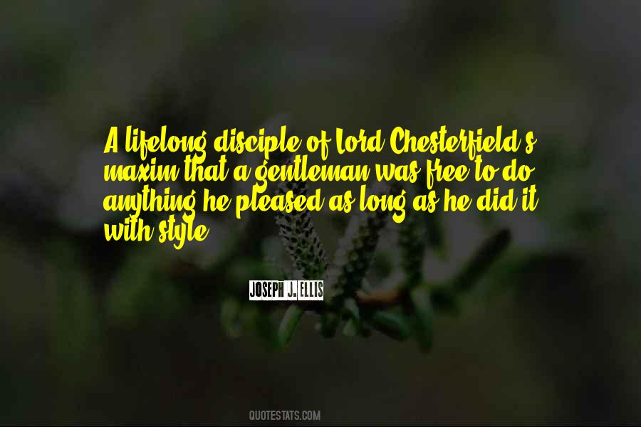 Lord Chesterfield Quotes #1025057