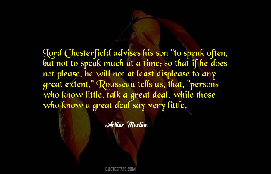 Lord Chesterfield Quotes #38297