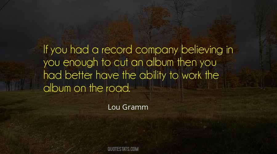 Lou Gramm Quotes #280314