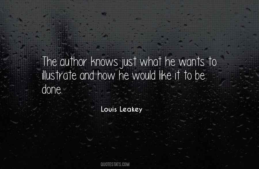 Louis Leakey Quotes #761286