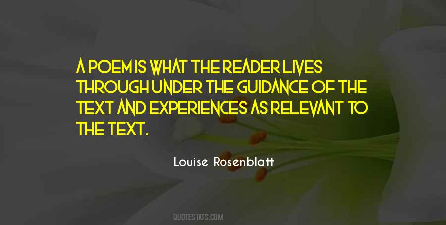 Louise Rosenblatt Quotes #534418