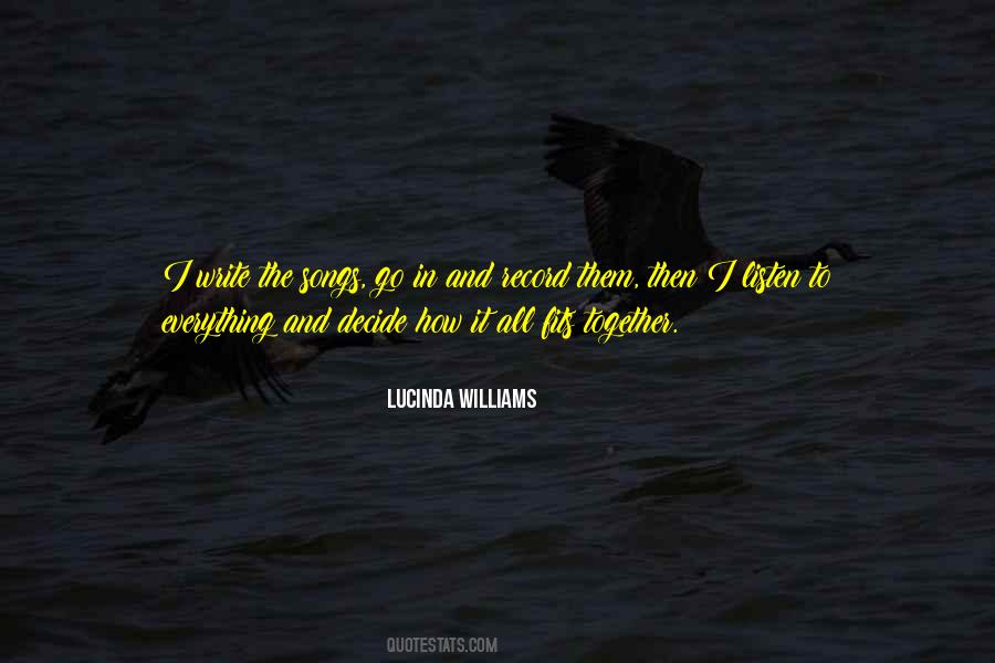 Lucinda Williams Quotes #392686