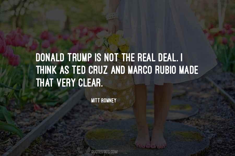 Quotes About The Real Deal #1382227