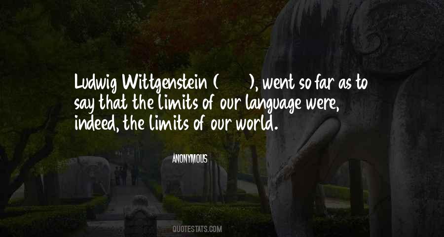 Ludwig Wittgenstein Quotes #26588