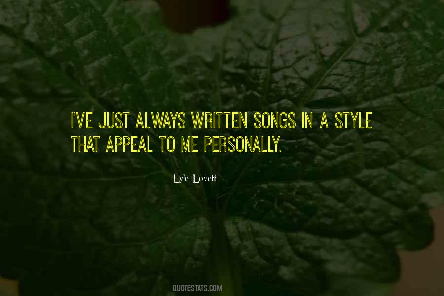 Lyle Lovett Quotes #949973