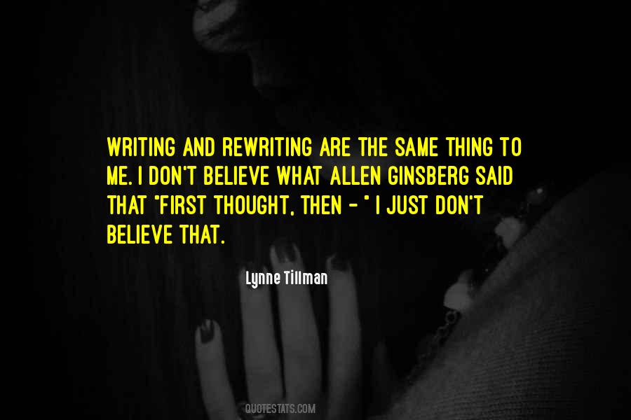 Lynne Tillman Quotes #842622