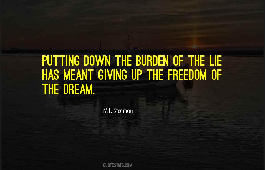 M.l. Stedman Quotes #648460