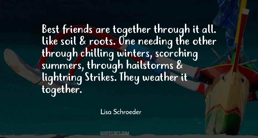 Quotes About Weather Friends #779213