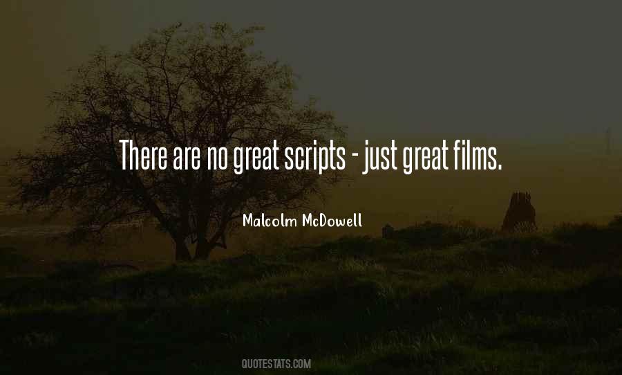 Malcolm Mcdowell Quotes #1796593