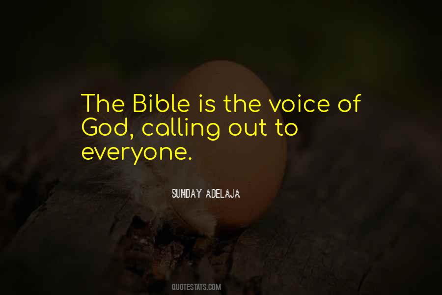 Quotes About Voice Of God #479971