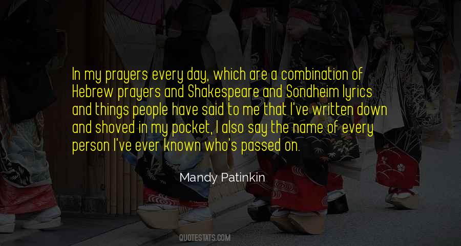 Mandy Patinkin Quotes #83631