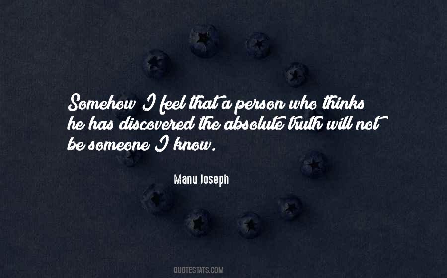 Manu Joseph Quotes #38103