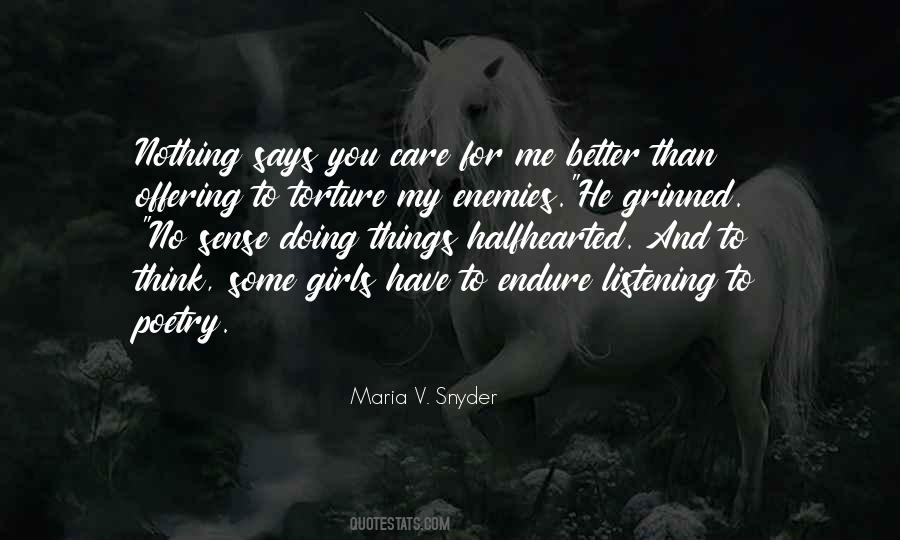 Maria V Snyder Quotes #348891