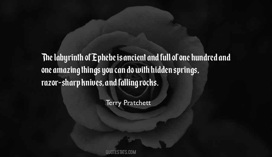 Quotes About Sharp Knives #1549177