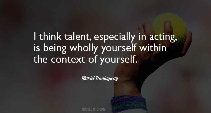 Mariel Hemingway Quotes #1832284