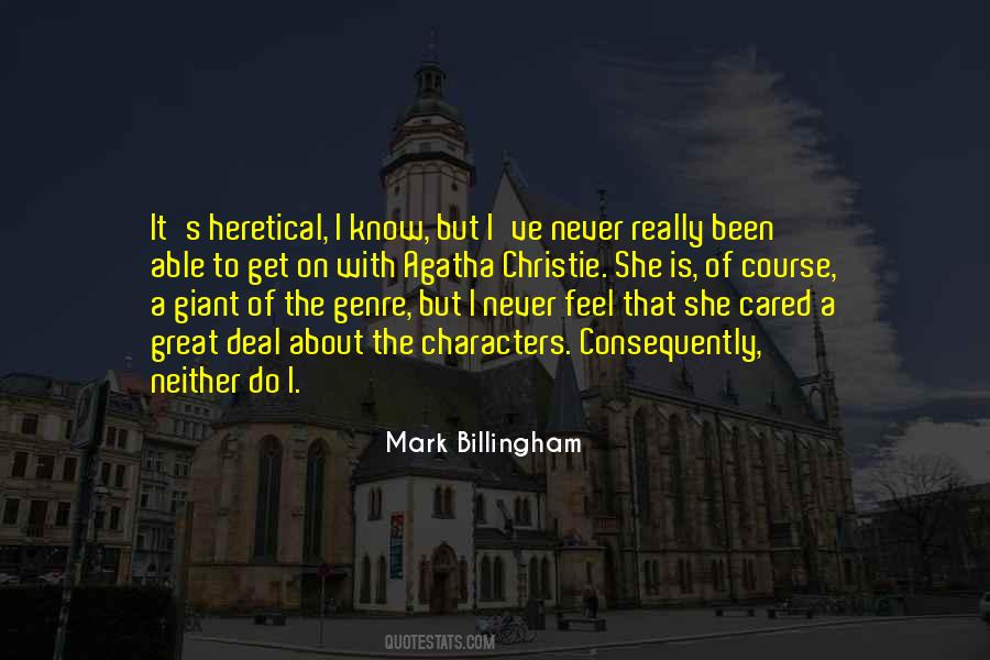 Mark Billingham Quotes #610190