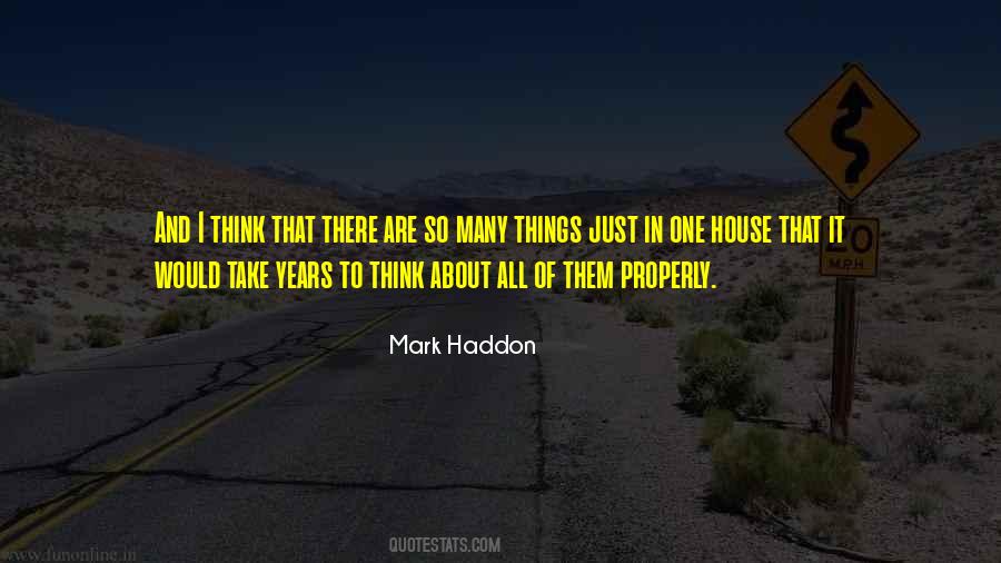 Mark Haddon Quotes #272214