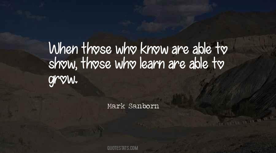 Mark Sanborn Quotes #52760