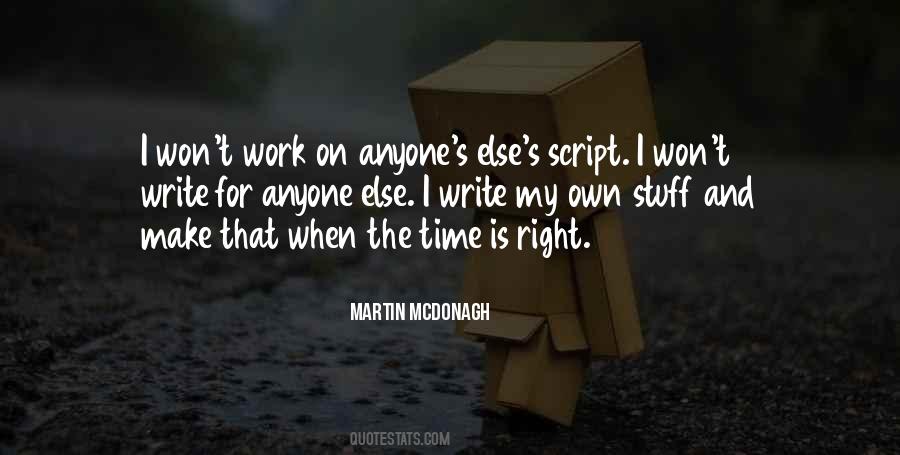 Martin Mcdonagh Quotes #1065855