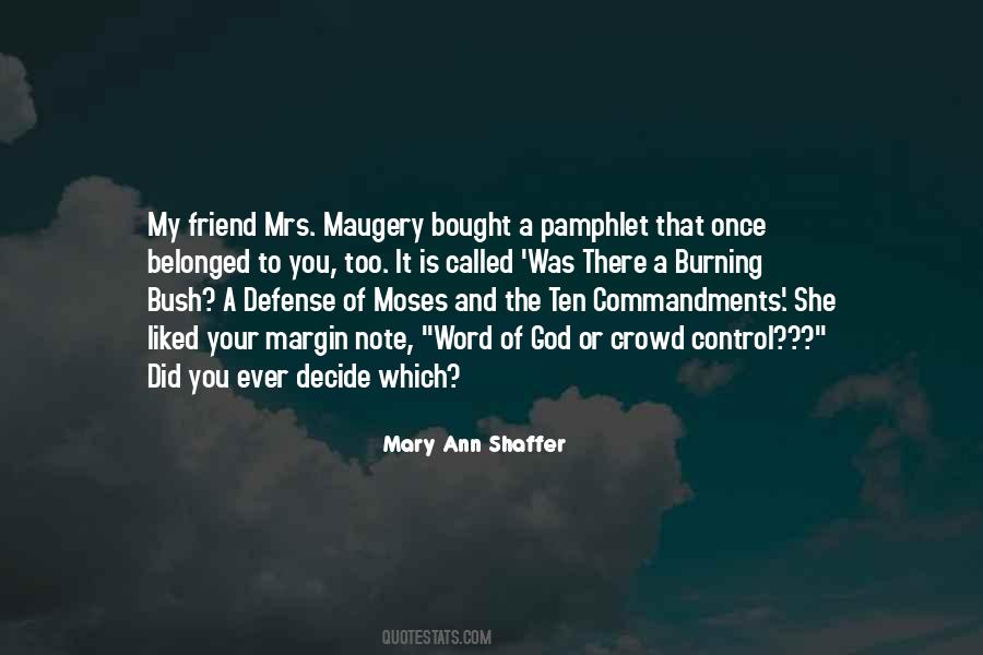 Mary Ann Shaffer Quotes #733282