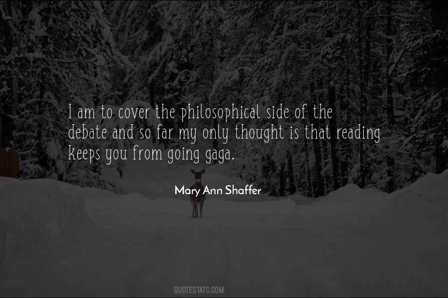 Mary Ann Shaffer Quotes #81836