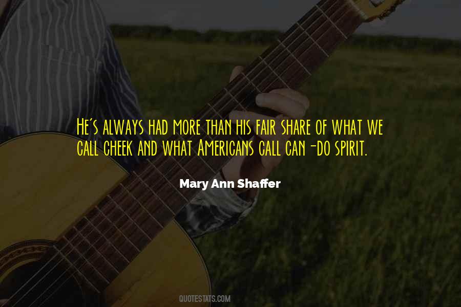 Mary Ann Shaffer Quotes #908109