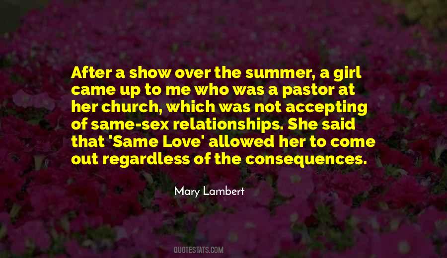 Mary Lambert Quotes #1837008