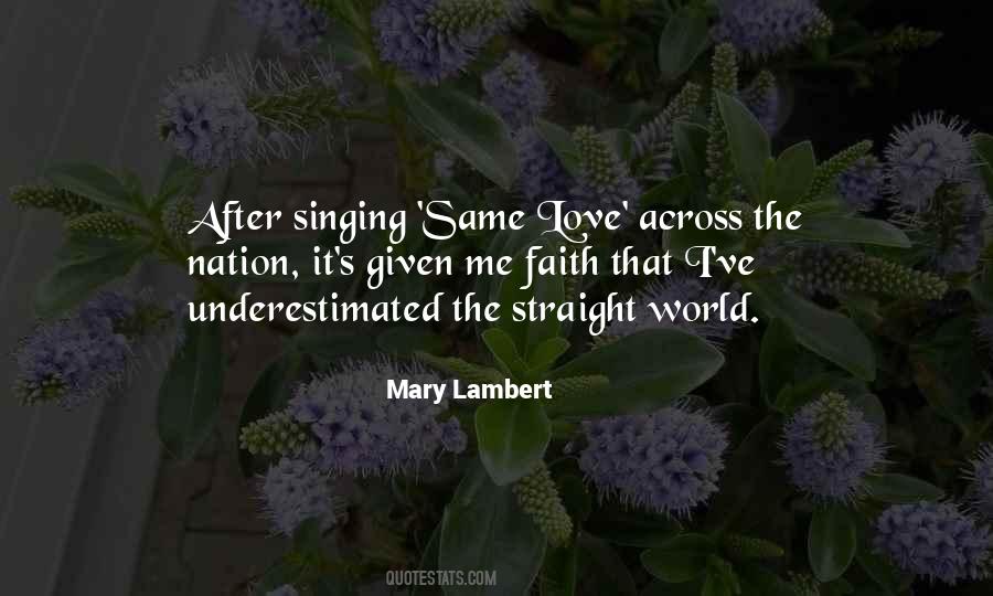 Mary Lambert Quotes #794099