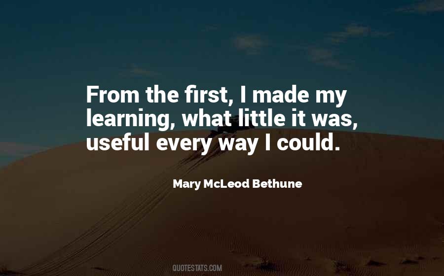 Mary Mcleod Quotes #1431763