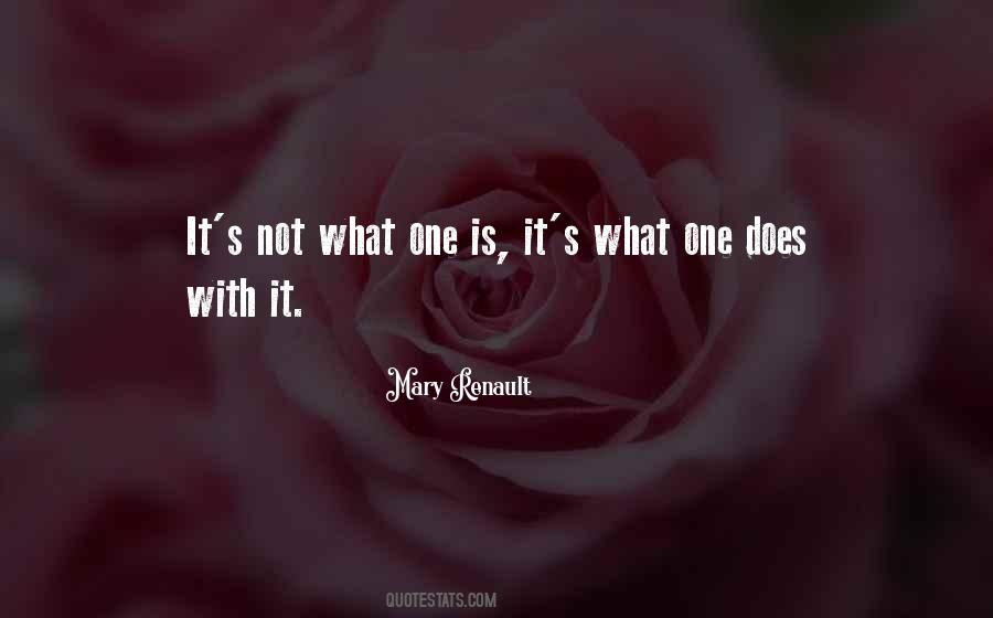 Mary Renault Quotes #71262