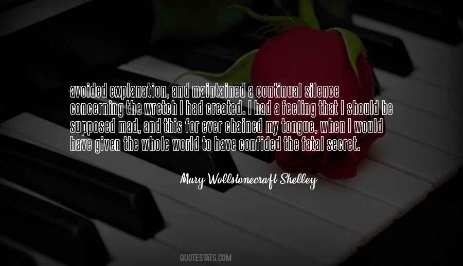 Mary Wollstonecraft Shelley Quotes #1564028