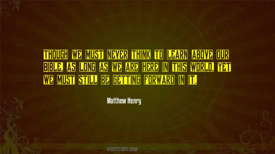 Matthew Henry Quotes #198133