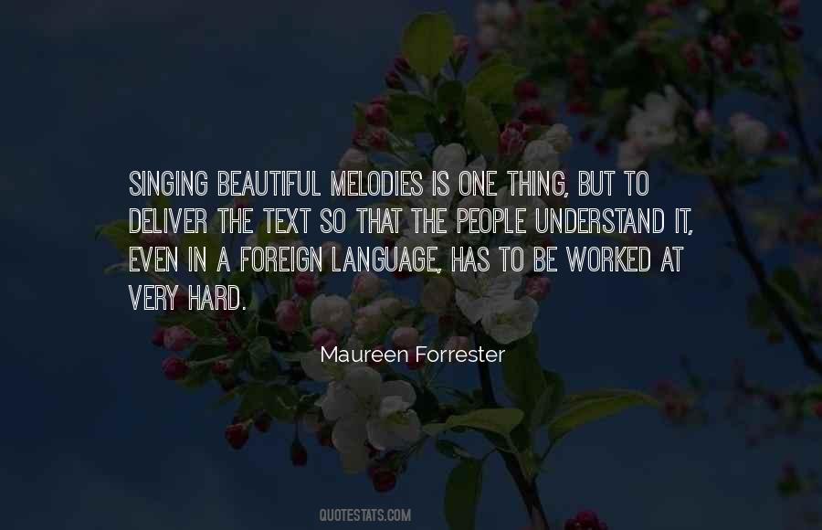 Maureen Forrester Quotes #111263