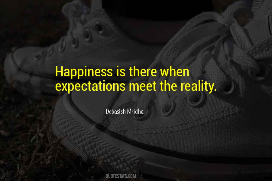 Quotes About Expectation Vs Reality #1595330