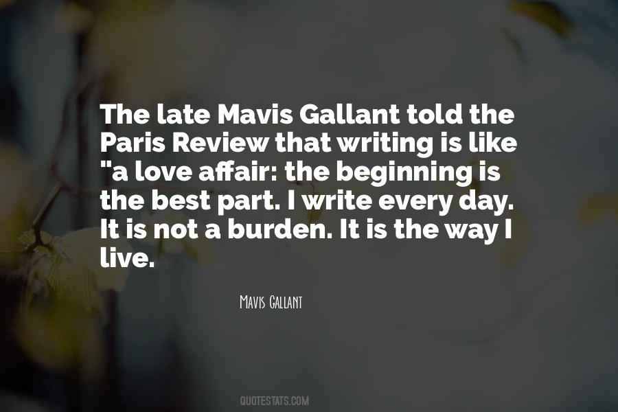 Mavis Gallant Quotes #230931