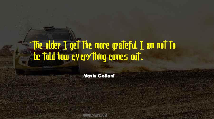 Mavis Gallant Quotes #599580