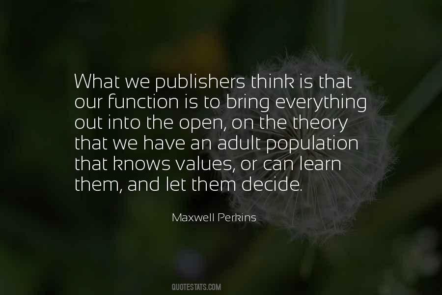 Maxwell Perkins Quotes #208531