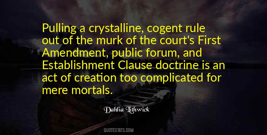 Quotes About Establishment Clause #1781060