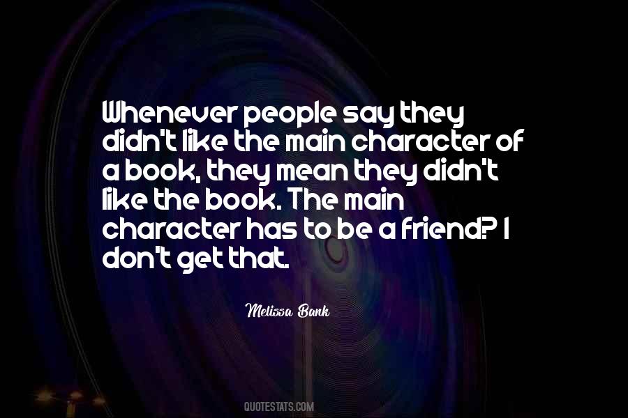 Melissa Bank Quotes #86847