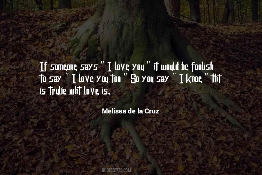 Melissa De La Cruz Quotes #313069