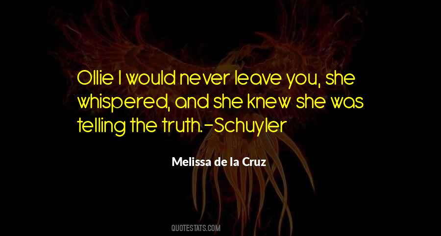 Melissa De La Cruz Quotes #400180