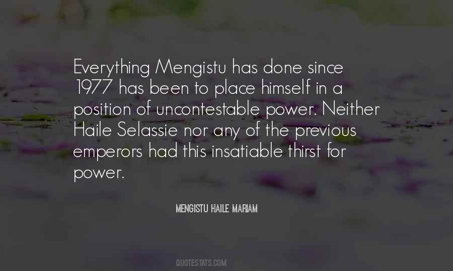 Mengistu Haile Mariam Quotes #677512