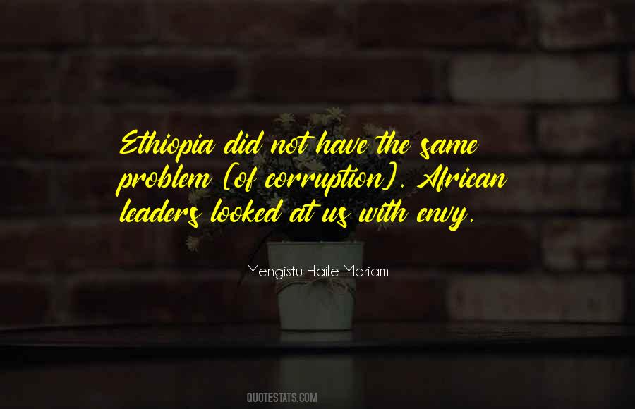 Mengistu Haile Mariam Quotes #904427
