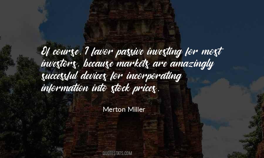 Merton Miller Quotes #1414636