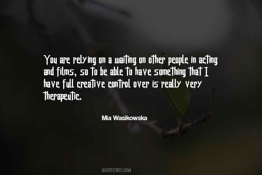 Mia Wasikowska Quotes #336959