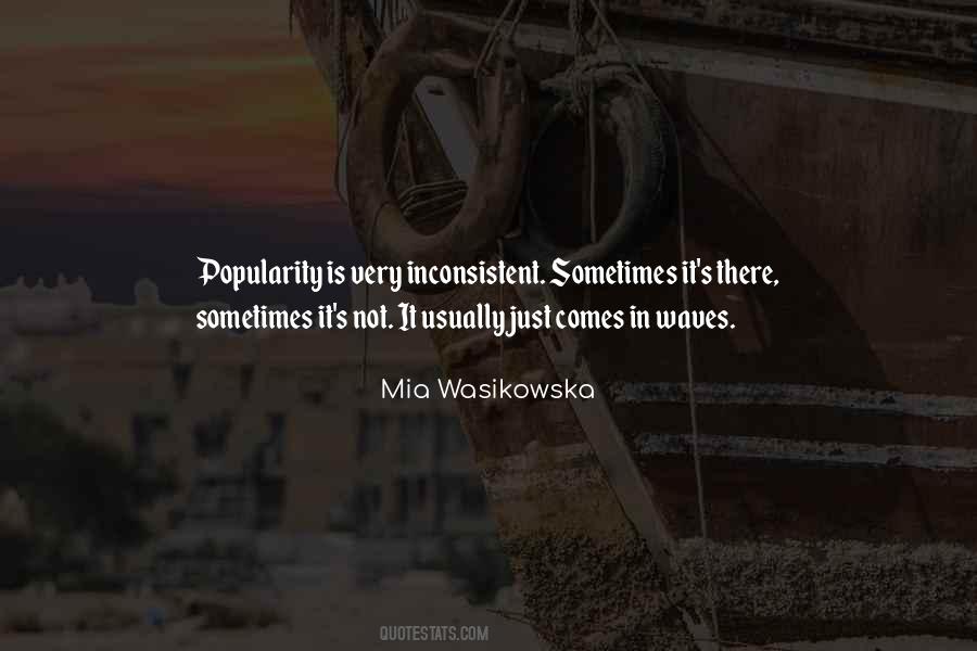 Mia Wasikowska Quotes #788773