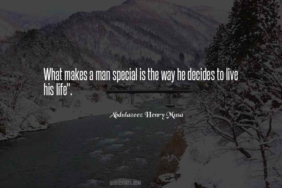 Quotes About Special Man #268756